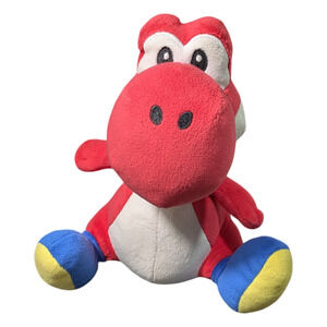 Red Yoshi - Plush Toy - from Super Mario Series - Plushie Stuffed Animal